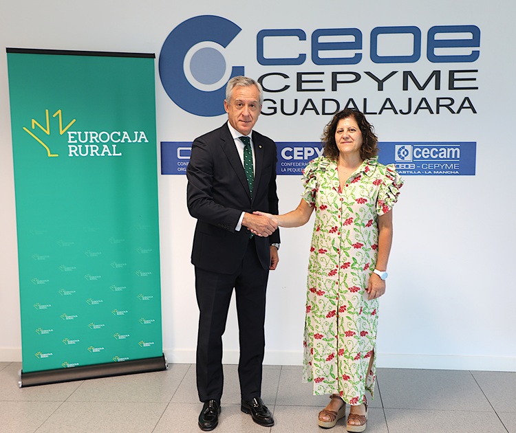 Eurocaja Rural y CEOE-CEPYME Guadalajara renuevan su alianza para respaldar a empresarios y autónomos