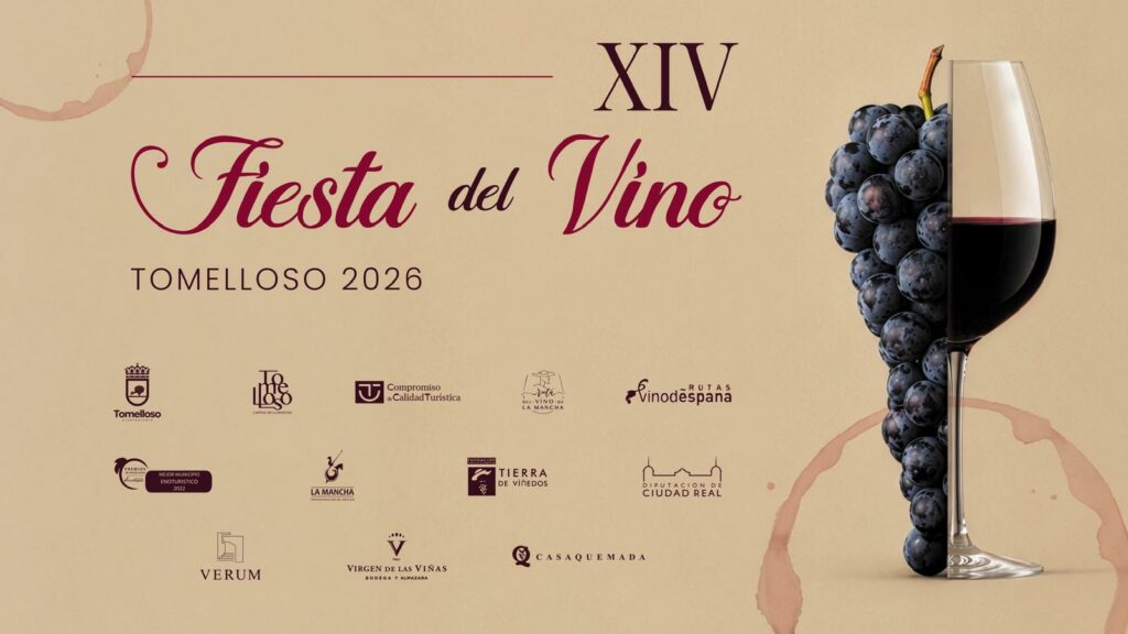 La XIV Fiesta del Vino se celebrará en los Jardines del Parque de la Constitución los días 7 y 8 de agosto, tras su paso fugaz por la plaza de toros de Tomelloso 1 Fiesta del Vino Tomelloso 2026