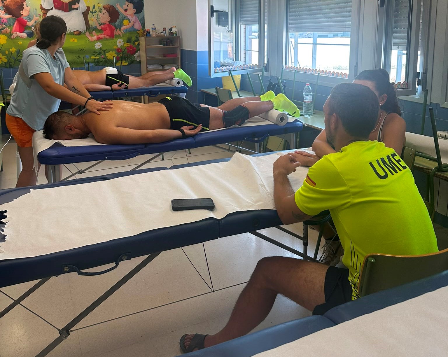 Fisioterapia para ayudar a los guerreros del fuego