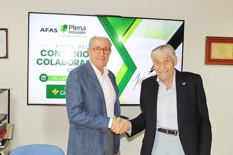 La Fundación Globalcaja firma un convenio de colaboración con AFAS para el desarrollo del proyecto Global-CONFORT