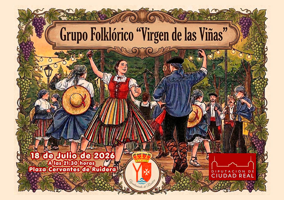 Ruidera vivirá una noche de folklore manchego con el Grupo “Virgen de las Viñas” de Tomelloso 1 Ruidera vivirá una noche de folclore manchego con el Grupo “Virgen de las Viñas” de Tomelloso