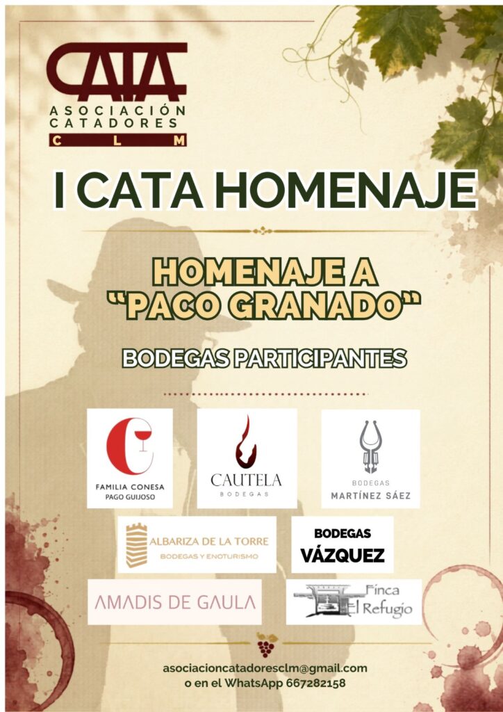 Paco Granado recibe en Tomelloso el primer homenaje de CATA CLM a una vida dedicada al vino 4 homenaje paco granado 6