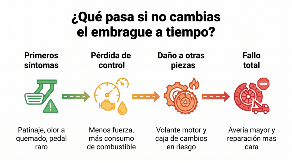 Qué pasa si no cambias el embrague a tiempo 1 image