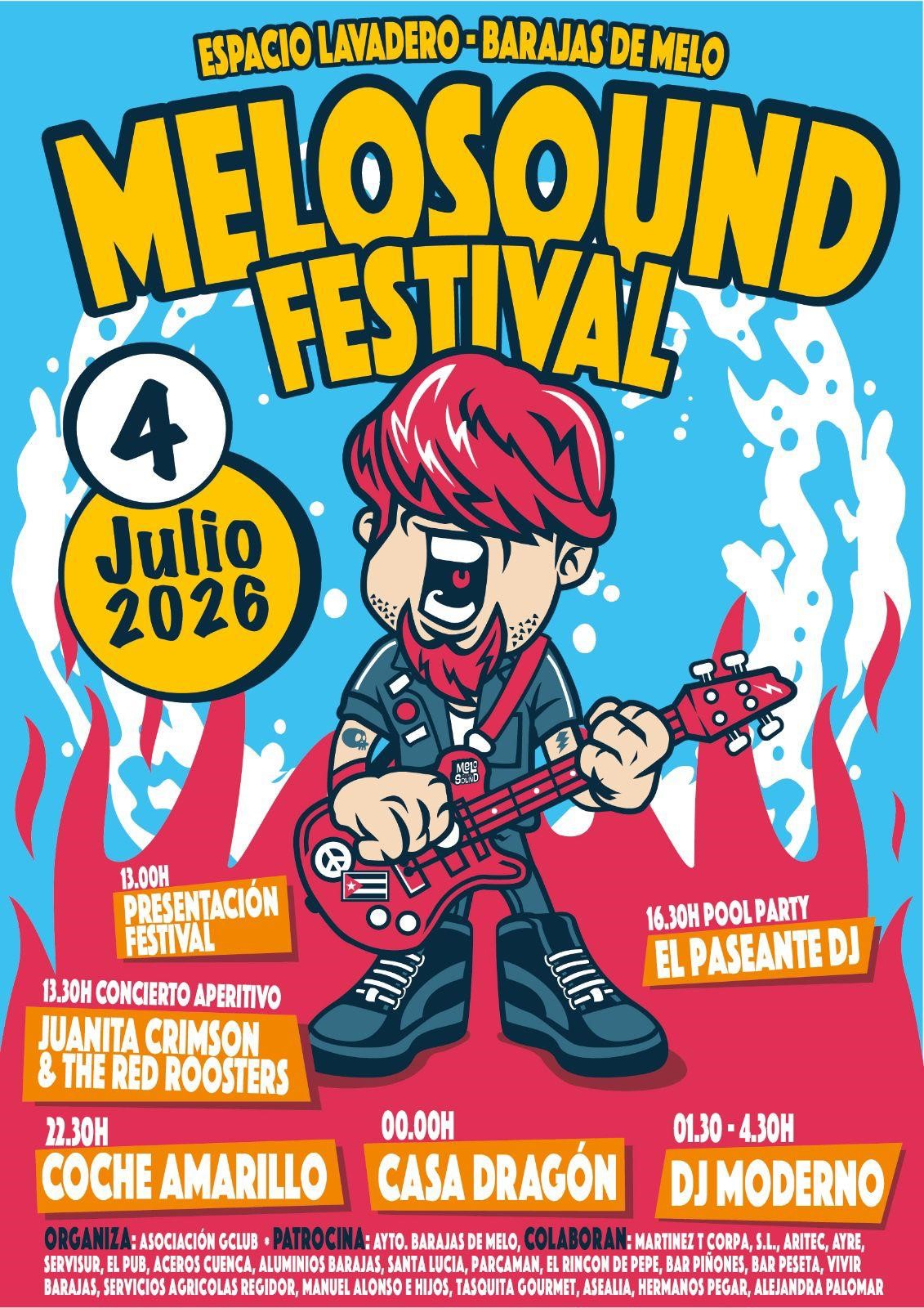 Vuelve el ‘Melosound Festival’ a Barajas de Melo con una decimotercera edición llena de música en directo y actividades para todos los públicos.