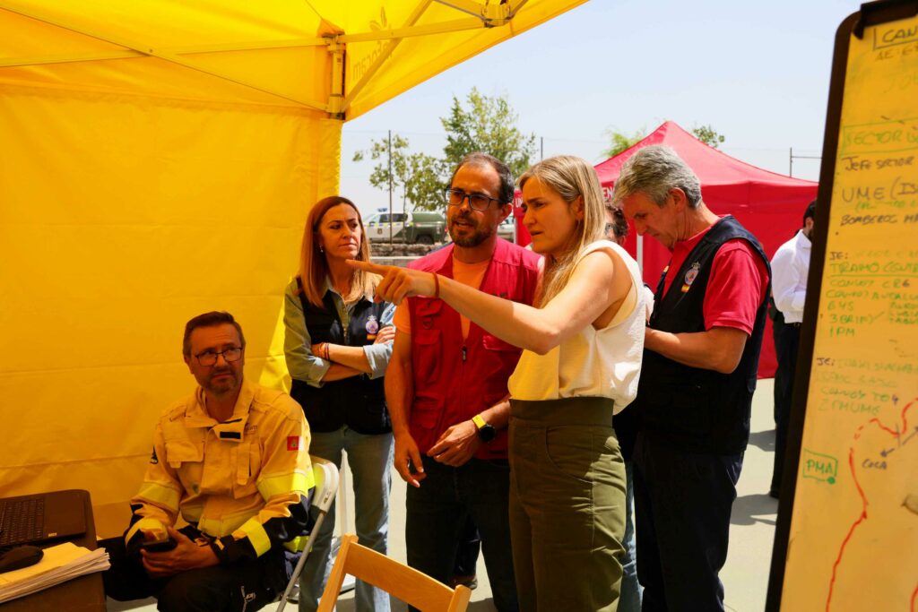 El PMA deja Tamajón tras una semana al frente de la coordinación del incendio de La Mierla 4 pma tamajon 5