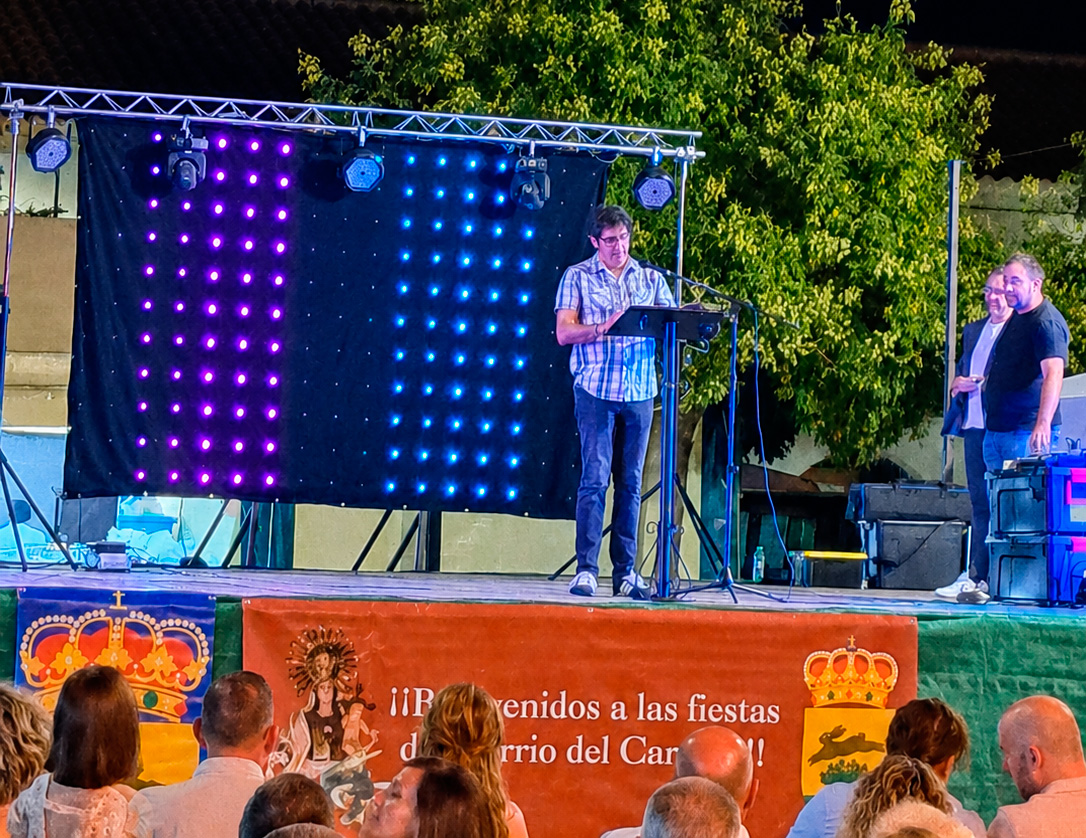 Pregón de Ángel Vela en la inauguración de las Fiestas del Barrio del Carmen de Tomelloso