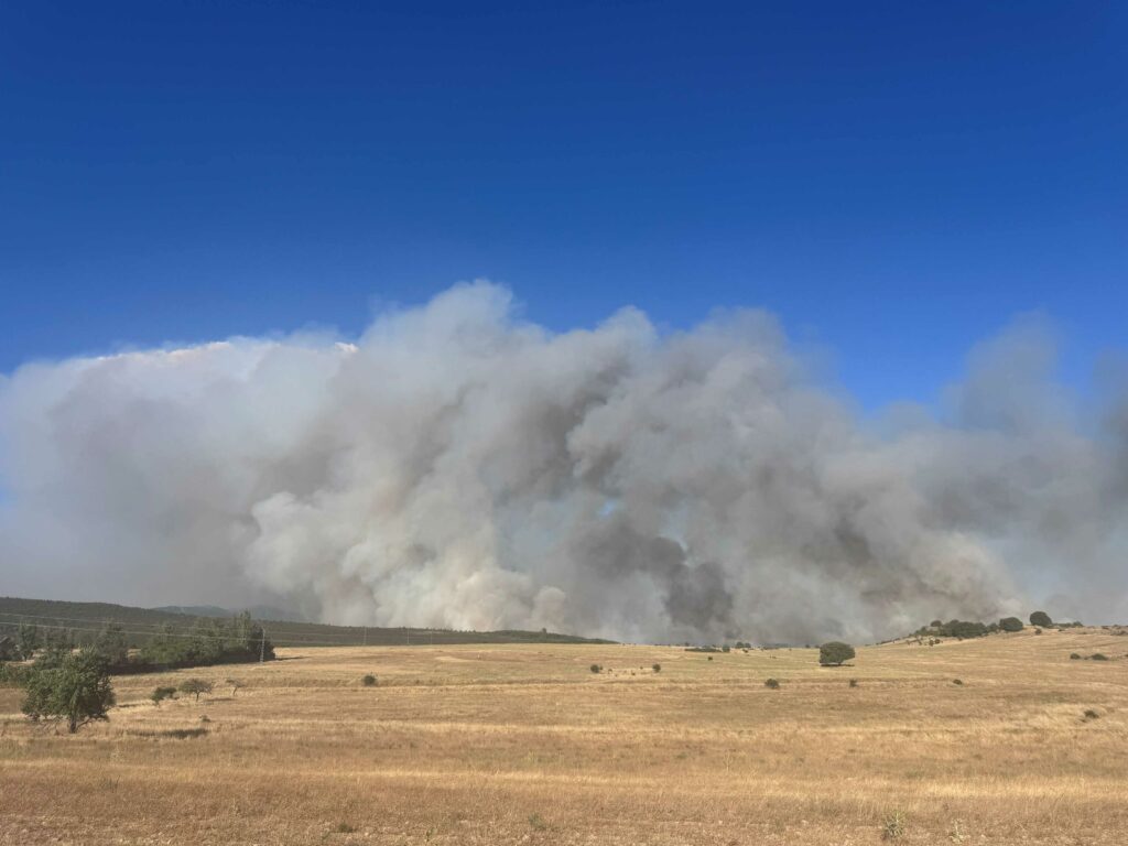 El incendio de La Mierla continúa activo mientras prosigue el amplio operativo de extinción 2 El incendio de La Mierla continúa activo mientras prosigue el amplio operativo de extinción