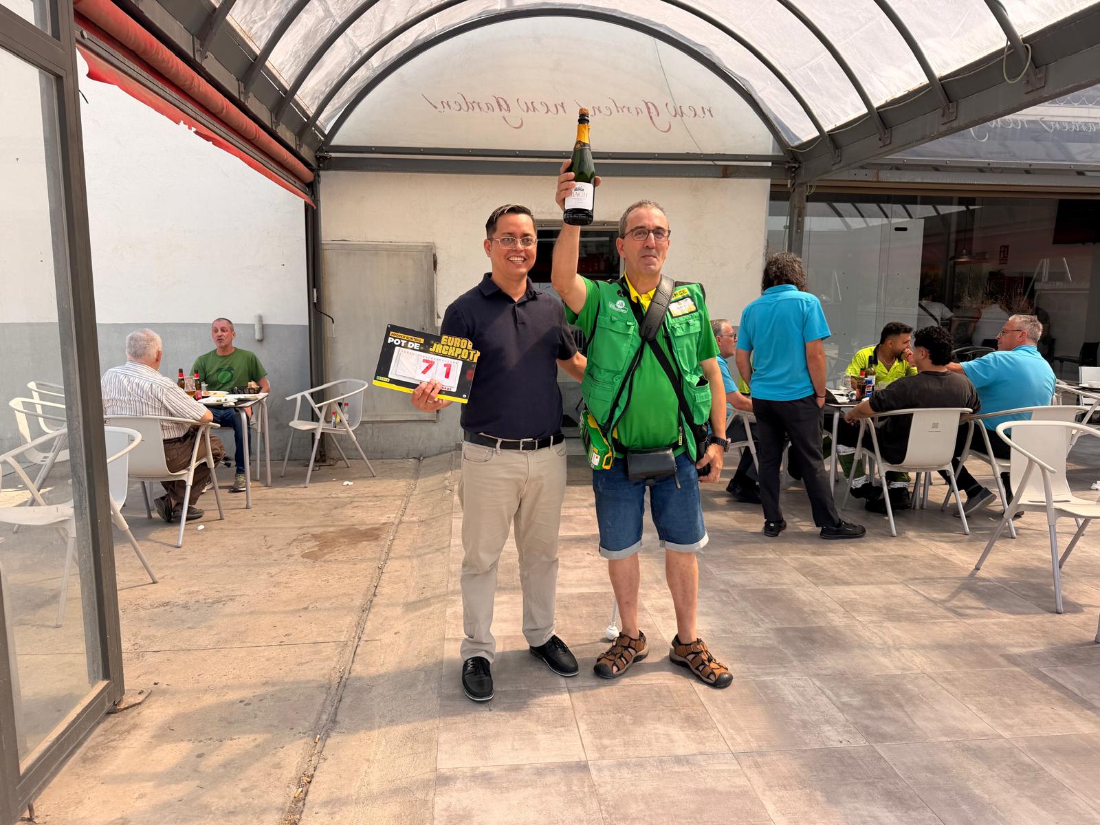 La ONCE deja en Lleida más de 71 millones de euros con el Eurojackpot, el mayor premio de la historia de la Organización 