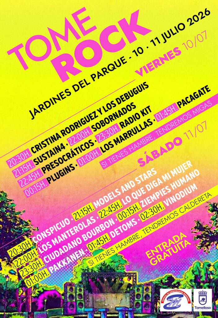 Tomerock convertirá el Parque de la Constitución en el gran escenario del rock local de Tomelloso 1 tomerock festival tomelloso