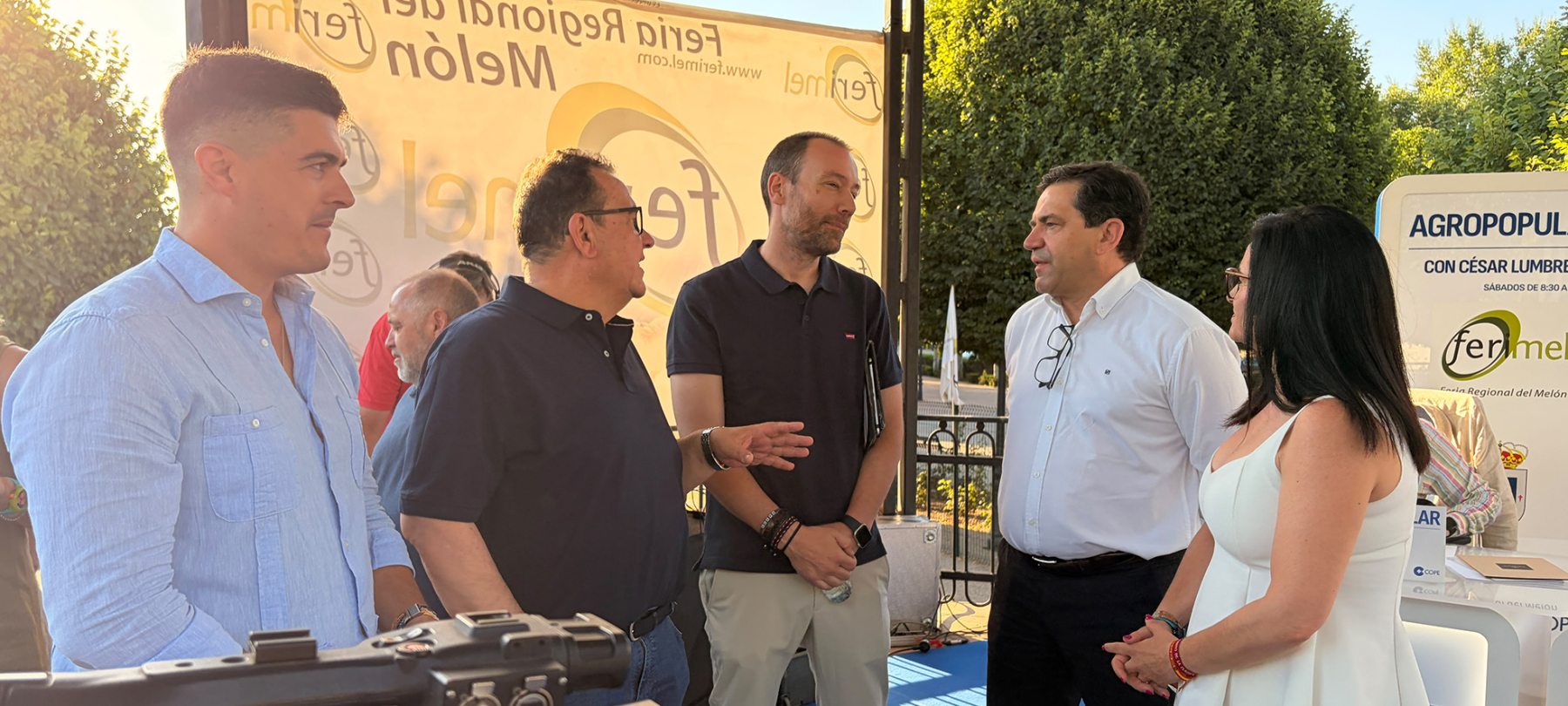 Valverde asegura en FERIMEL que para garantizar el futuro del campo ciudadrealeño y del medio rural se tiene que desarrollar el Pacto Regional del Agua