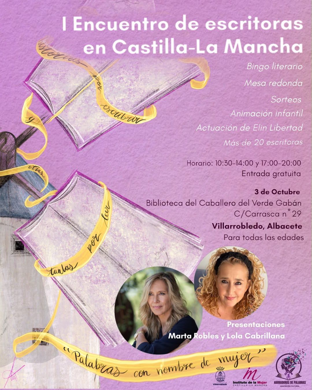 Villarrobledo se convertirá en el epicentro literario regional con el I Encuentro de Escritoras de Castilla-La Mancha