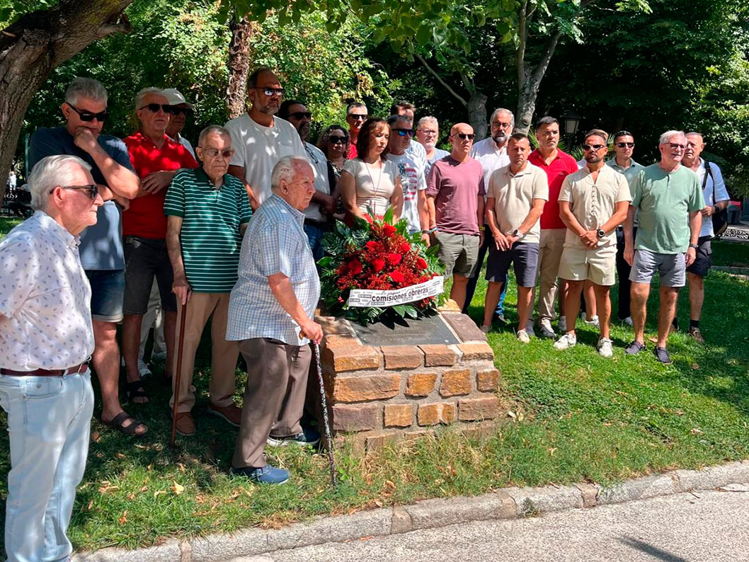 CCOO rinde homenaje a las víctimas del accidente de Repsol Puertollano