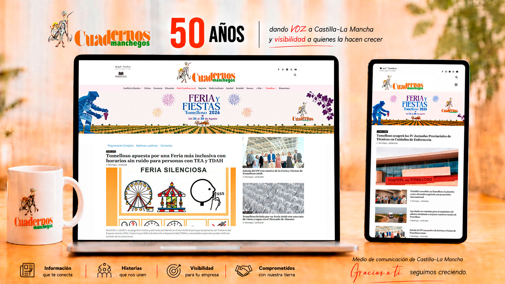 Cuadernos Manchegos cumple 50 años creciendo desde Tomelloso y proyectando su voz a toda Castilla-La Mancha