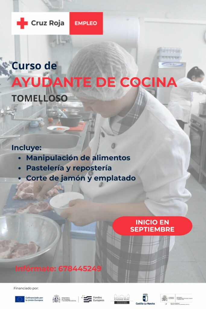 Cruz Roja impulsa en Tomelloso un curso de ayudante de cocina para abrir nuevas puertas al empleo 1 curso ayudante de cocina tomelloso