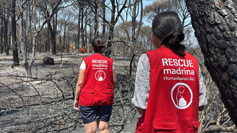 Fundación Madrina dona 17 toneladas de paja, agua y 2 kilómetros de tuberías para alimentar al ganado y a la fauna salvaje tras los incendios de Ávila