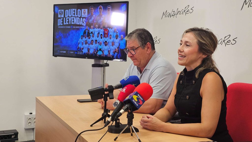 Presentado el ‘Duelo de leyendas’ del Manzanares CF y del Real Madrid 1 manzanares real madrid 2