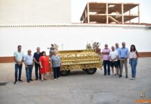 La Virgen de las Viñas recupera el esplendor de su histórica carroza para su gran día en Tomelloso La Virgen de las Viñas recupera el esplendor de su histórica carroza para su gran día en Tomelloso