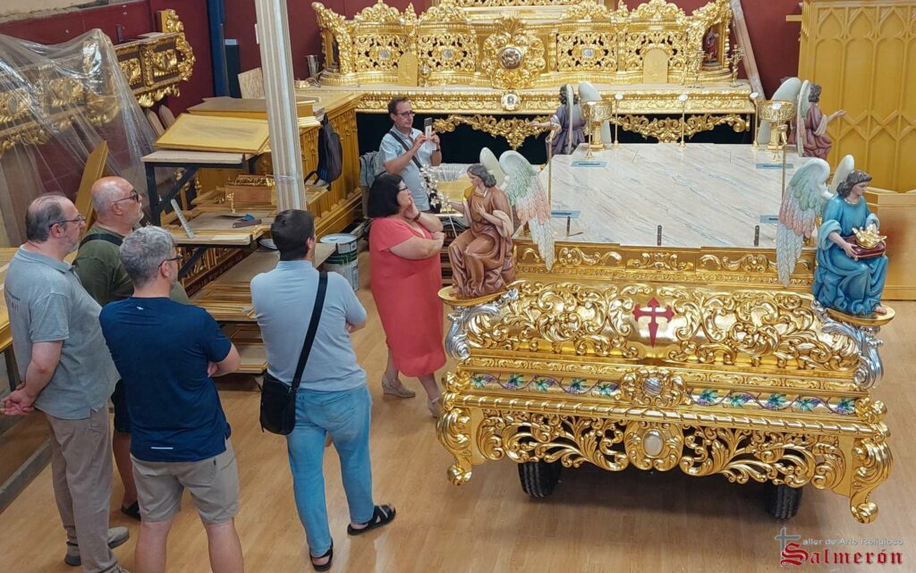 Así fue el proceso de restauración integral de la carroza de la Virgen de las Viñas de Tomelloso 2 restauracion carroza virgen vinas 7