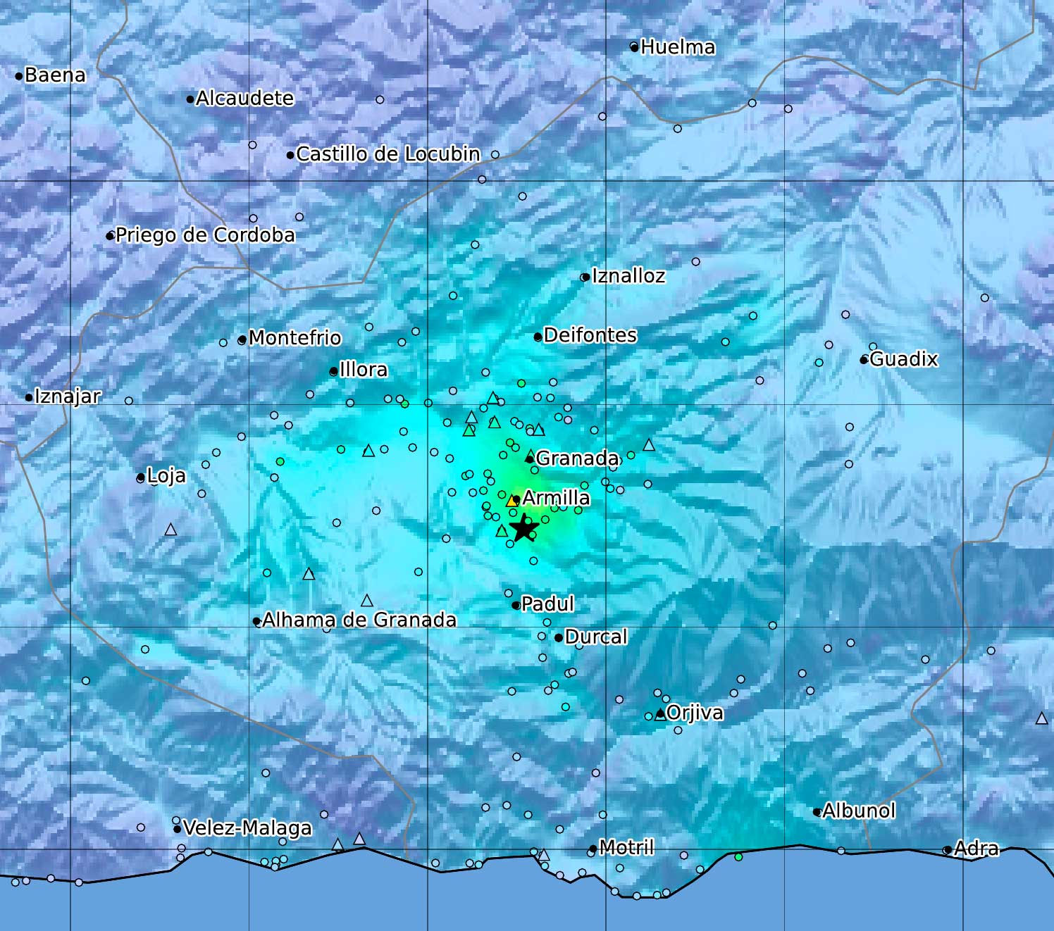 Un terremoto de magnitud 4,8 sacude Granada en una jornada que deja tres heridos leves y daños materiales