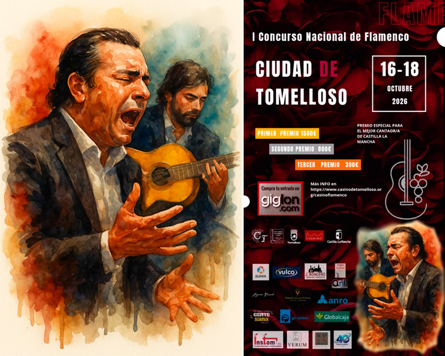 Tomelloso prepara su I Concurso Nacional de Cante Flamenco con premios de hasta 1.500 euros y vocación de convertirse en una cita anual