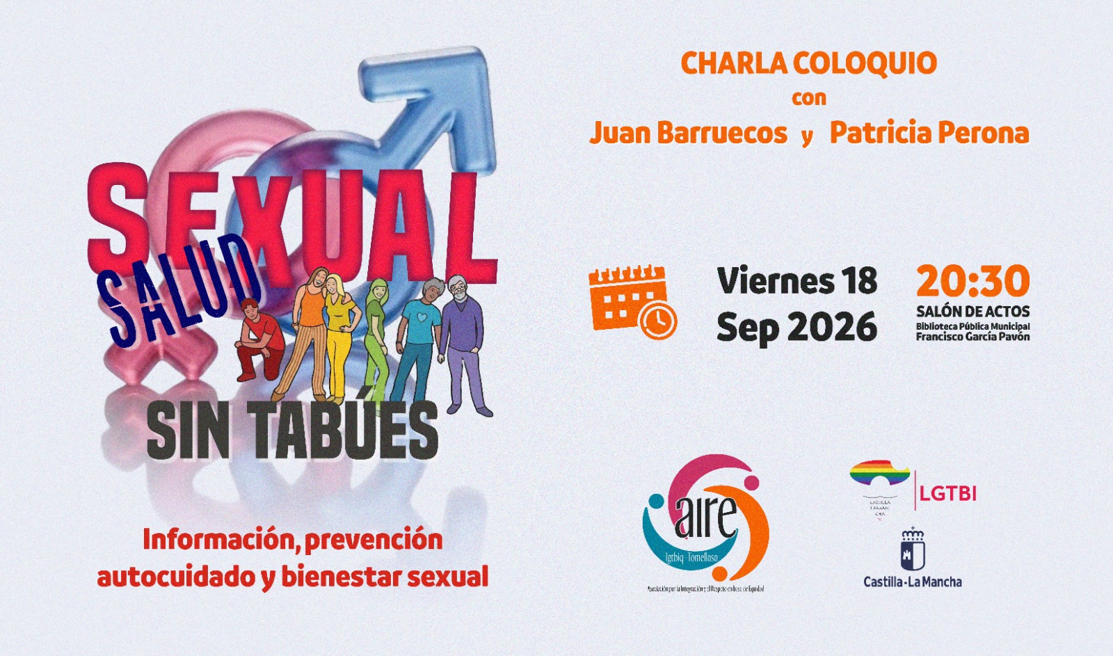 AIRE LGTBIQ+ organiza una charla sobre salud sexual dirigida especialmente a la población joven