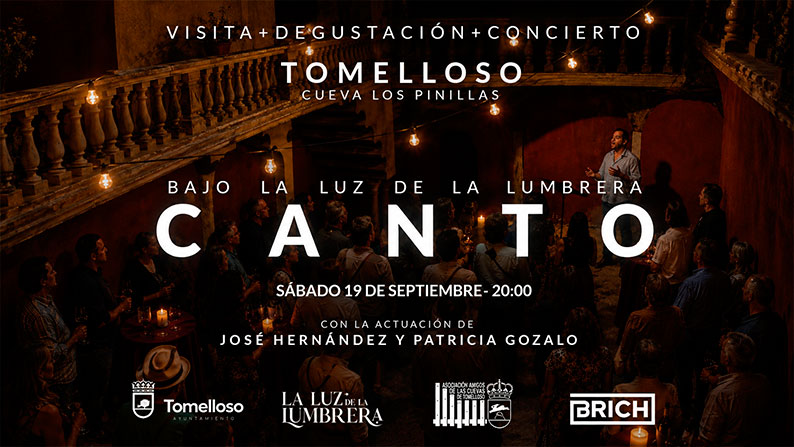 CANTO despedirá el verano en la Cueva Los Pinillas de Tomelloso con José Hernández y Patricia Gozalo