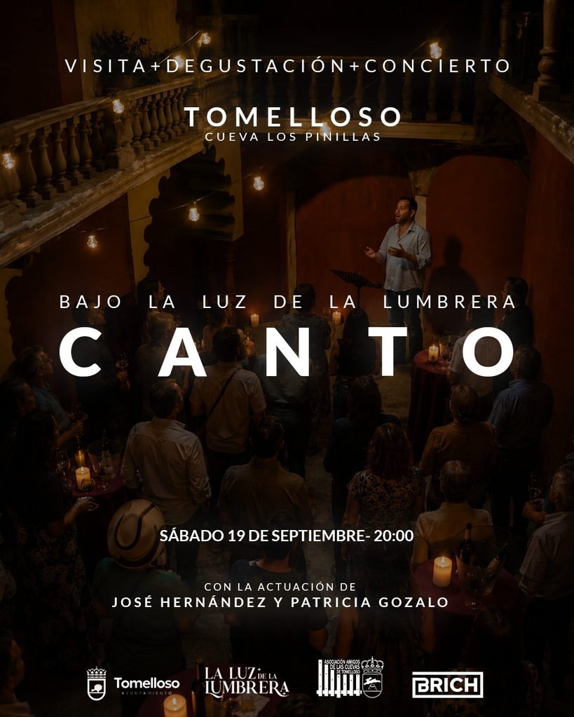 CANTO despedirá el verano en la Cueva Los Pinillas de Tomelloso con José Hernández y Patricia Gozalo 1 canto tomelloso cuevas