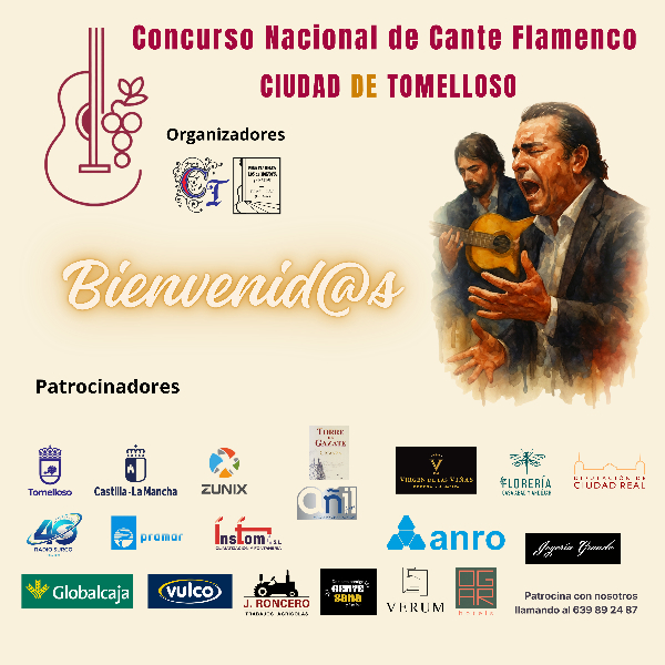 Tomelloso se prepara para tres días de flamenco: el Concurso de Cante entra en su recta final 3 concurso nacional cante flamenco 4