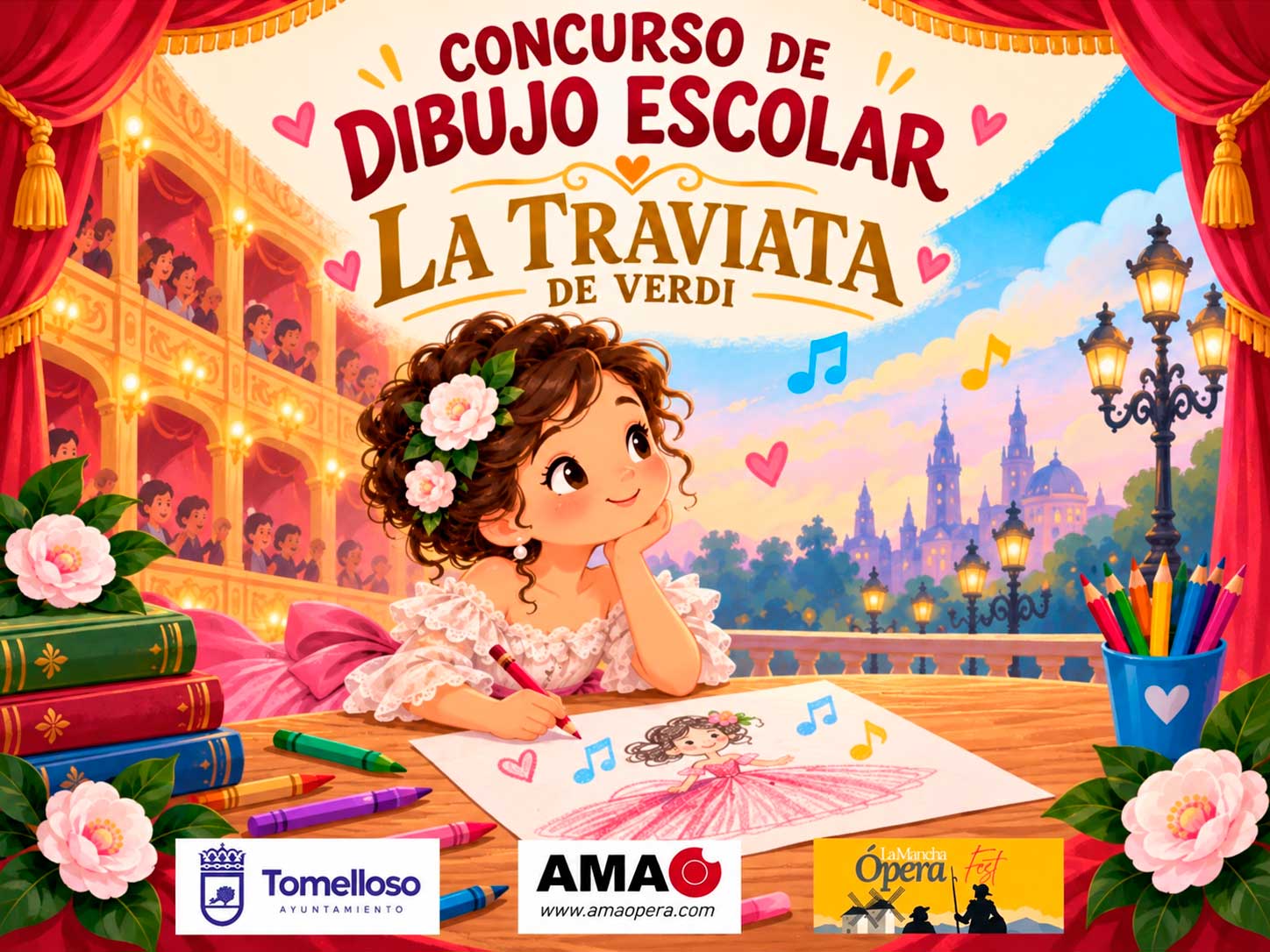 LaManchaOperaFest invita a los escolares de Tomelloso a descubrir la ópera a través del dibujo