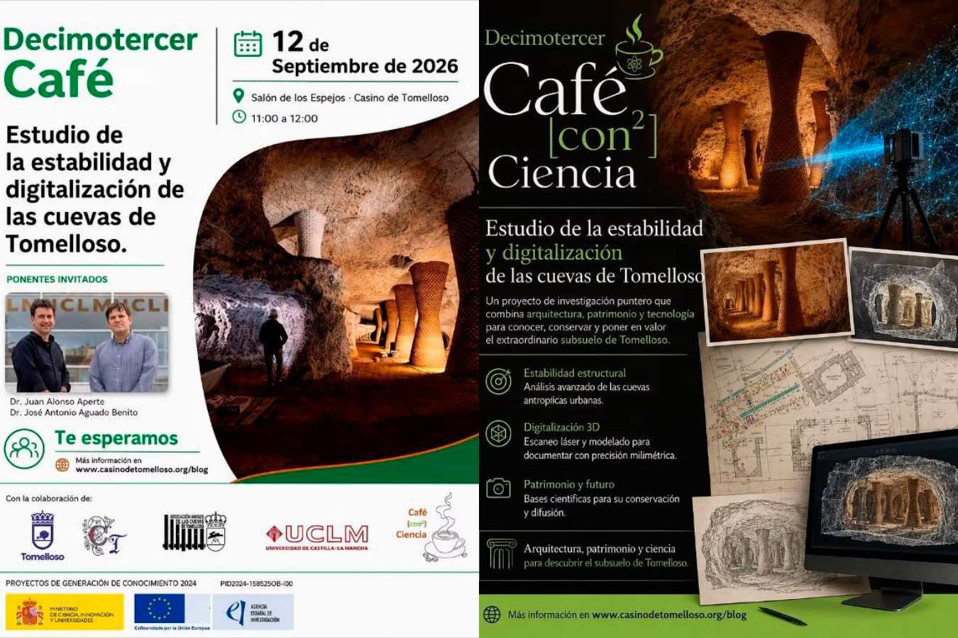 Tomelloso pone el foco en la estabilidad y digitalización de sus cuevas-bodega en el XIII Café [con²] Ciencia