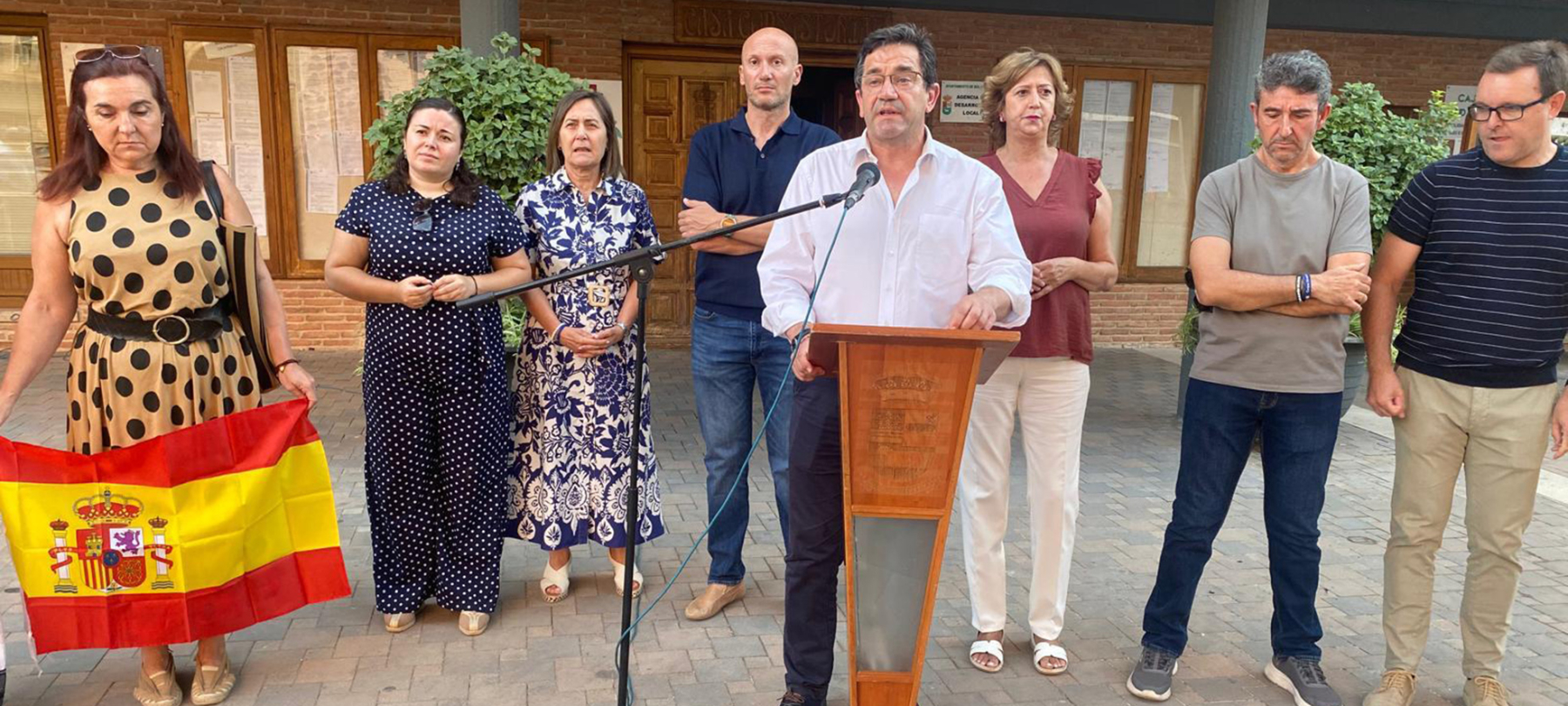 El presidente de la Diputación traslada desde Bolaños el apoyo a Ceuta con la lectura del manifiesto promovido por la Federación Española de Municipios y Provincias
