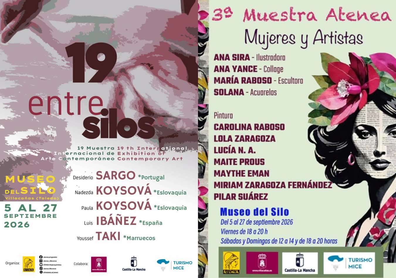 Mañana se inaugura en el Museo del Silo la 19ª Muestra de Arte Contemporáneo “EntreSILOS” y la tercera muestra Atenea ‘Mujeres y Artistas’