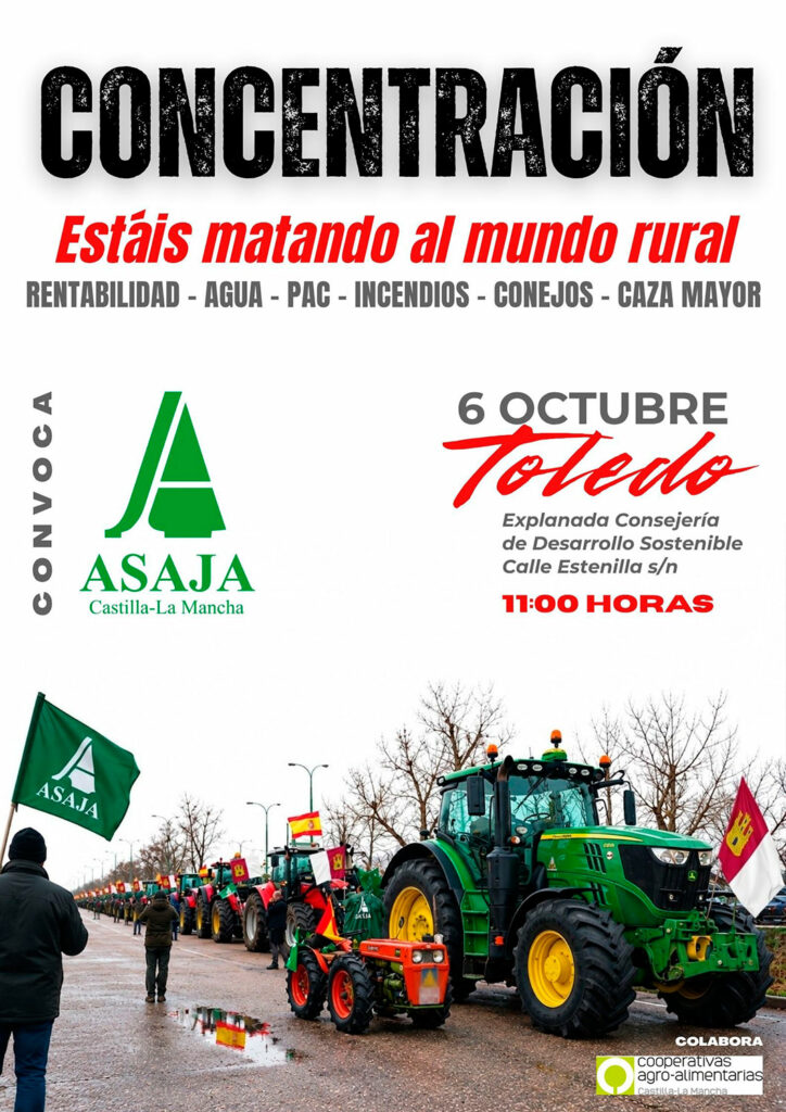 ASAJA Castilla-La Mancha: “Estáis matando al mundo rural” 1 ASAJA Castilla-La Mancha: “Estáis matando al mundo rural”
