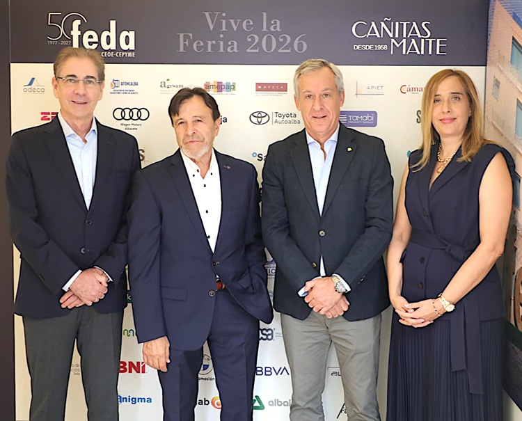Eurocaja Rural asiste a la inauguración de la Caseta de FEDA en la Feria de Albacete para trasladar su respaldo al tejido empresarial