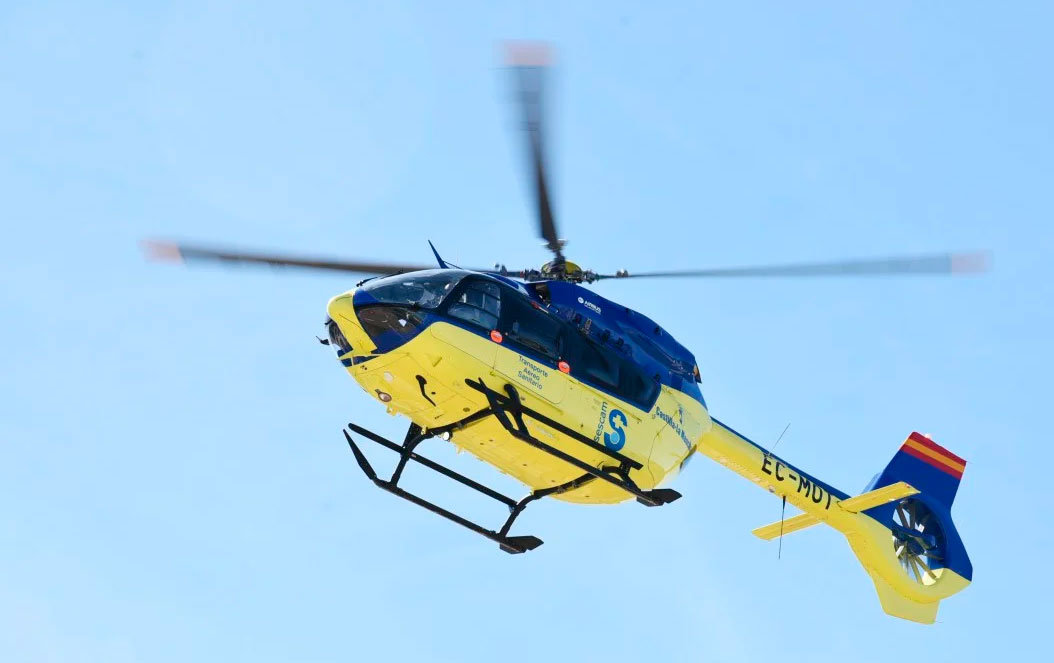 Evacuado en helicóptero un ciclista de 67 años tras sufrir una caída en Salvacañete