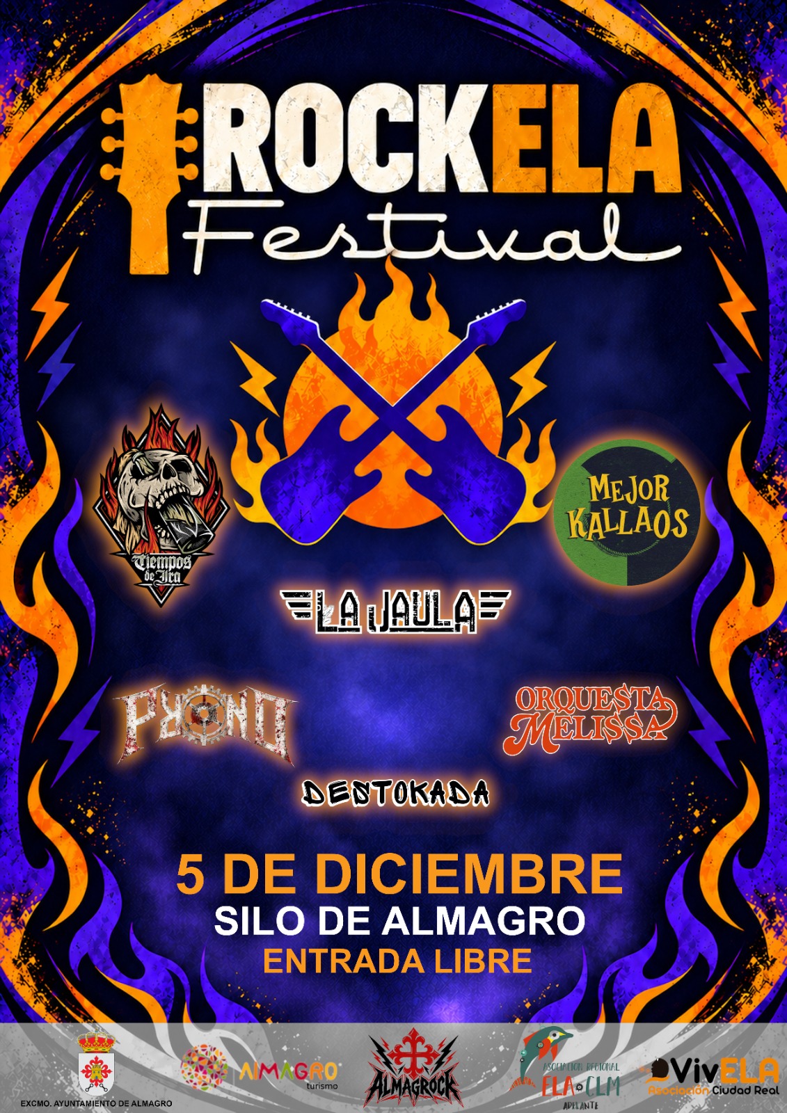 El Ayuntamiento de Almagro y Almagrock organizan el Festival de música ‘RockELA’ para apoyar la lucha contra la ELA