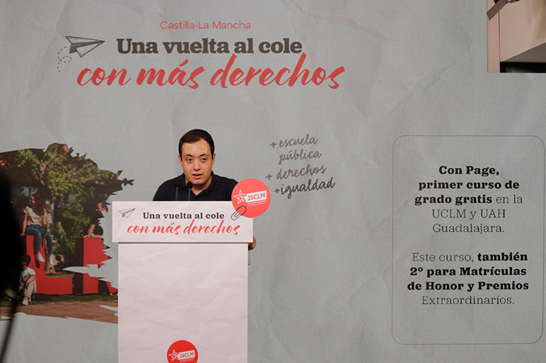 Juventudes Socialistas de Castilla-La Mancha reivindica las políticas de García-Page que facilitan la vuelta a clase