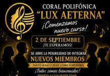 La Coral Polifónica Lux Aeterna abre su nuevo curso y busca incorporar nuevos integrantes La Coral Polifónica Lux Aeterna abre su nuevo curso y busca incorporar nuevos integrantes