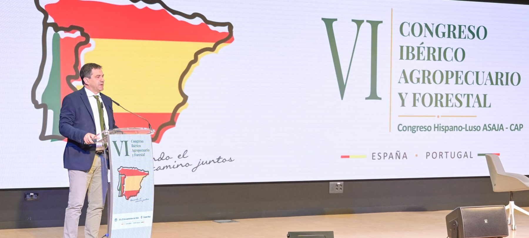 Miguel Ángel Valverde pone en valor la importancia de que España y Portugal hagan “un frente común” para afrontar los retos del sector agrario durante el VI Congreso Ibérico Agropecuario y Forestal