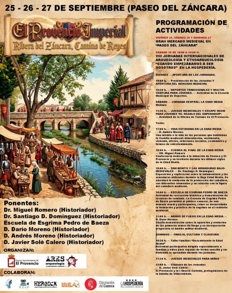 El Provencio viaja al pasado con un Mercado Medieval y las VIII Jornadas Internacionales de Arqueología 1 El Provencio viaja al pasado con un Mercado Medieval y las VIII Jornadas Internacionales de Arqueología