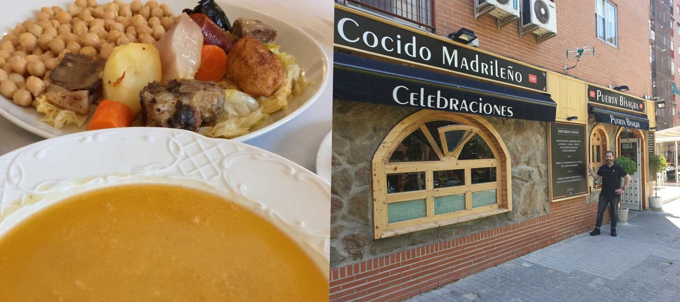 Puerta Bisagra, uno de los templos del cocido madrileño tradicional en Madrid