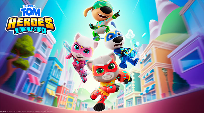 Talking Tom Heroes: Los superpoderosos llega a España este octubre con aventuras de superhéroes dentro y fuera de la pantalla
