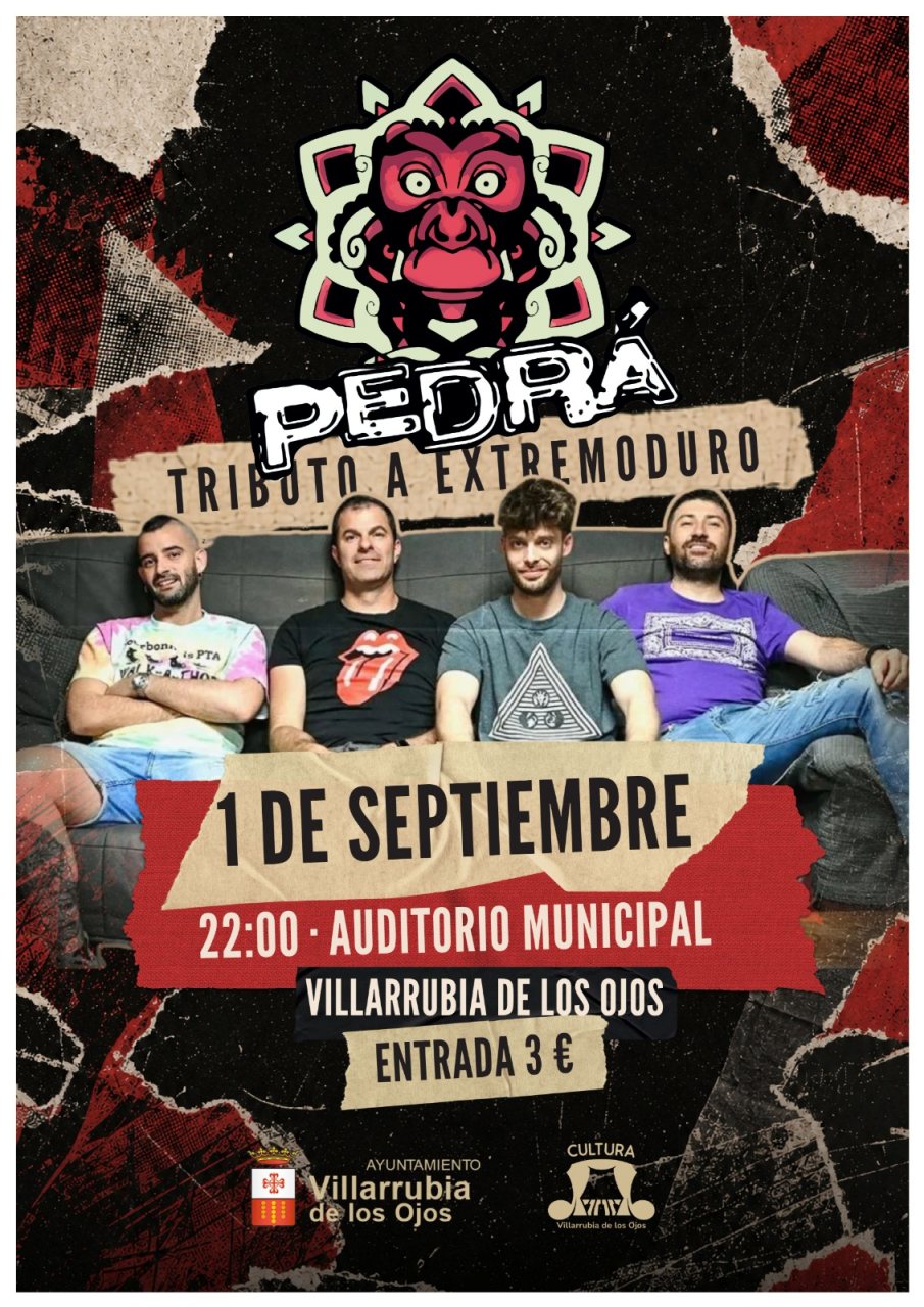 Villarrubia de los Ojos celebra una atractiva Temporada Cultural, hasta el 6 de septiembre, que ofrece el tributo a Extremoduro este martes 1