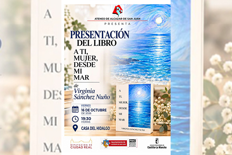 Virginia Sánchez Nuño presenta en Alcázar de San Juan su poemario ‘A ti, mujer, desde tu mar’