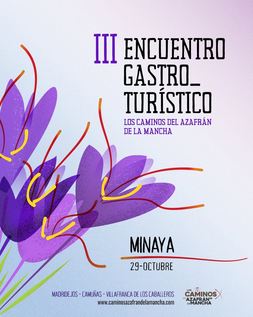 Más de un centenar de turistas descubrirán en Minaya el viaje del Azafrán de La Mancha del campo a la mesa 5 azafrandelamancha minaya