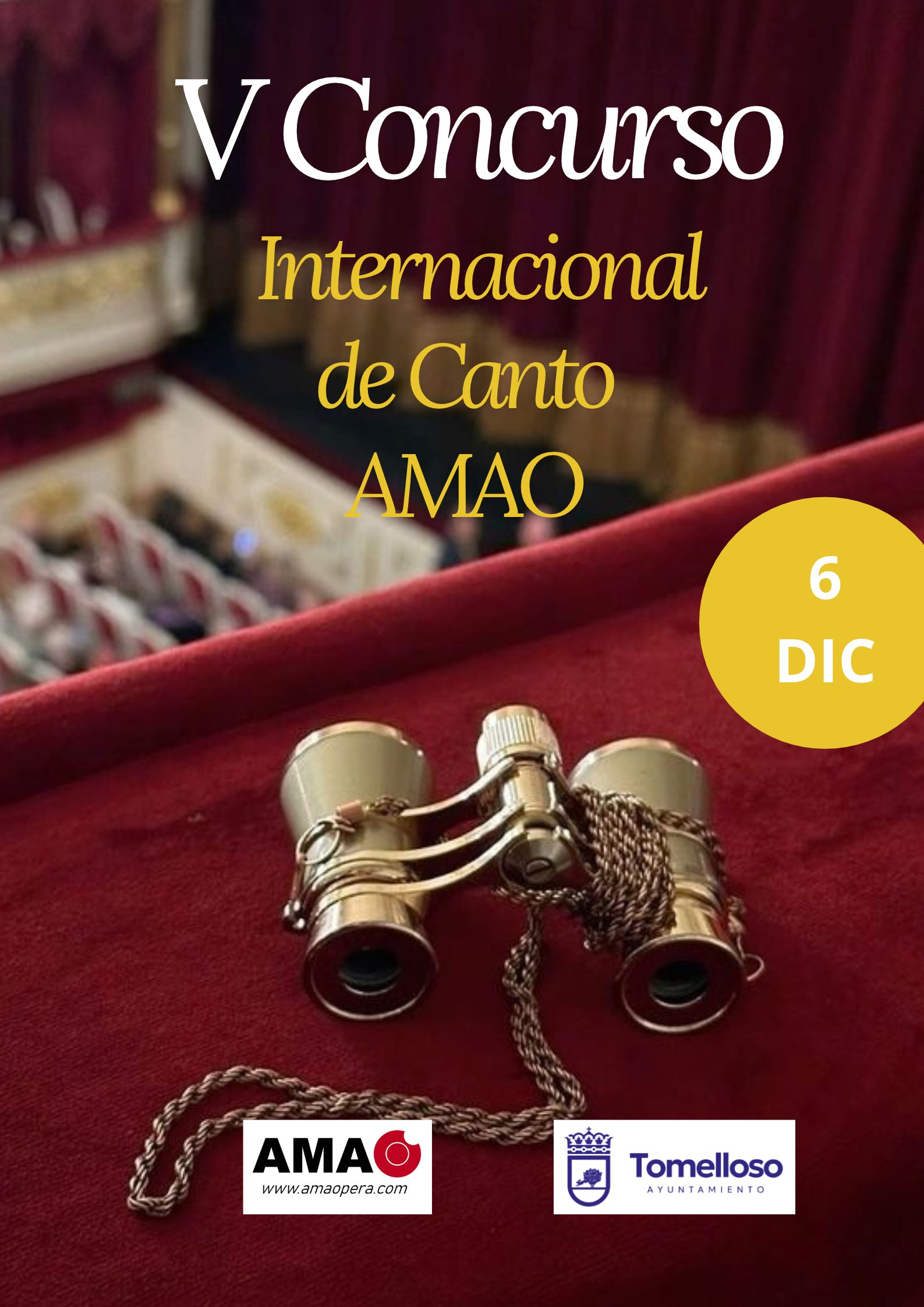 La AMAO convoca el V Concurso Internacional de Canto dentro de La Mancha Ópera Fest que se celebrará en Tomelloso