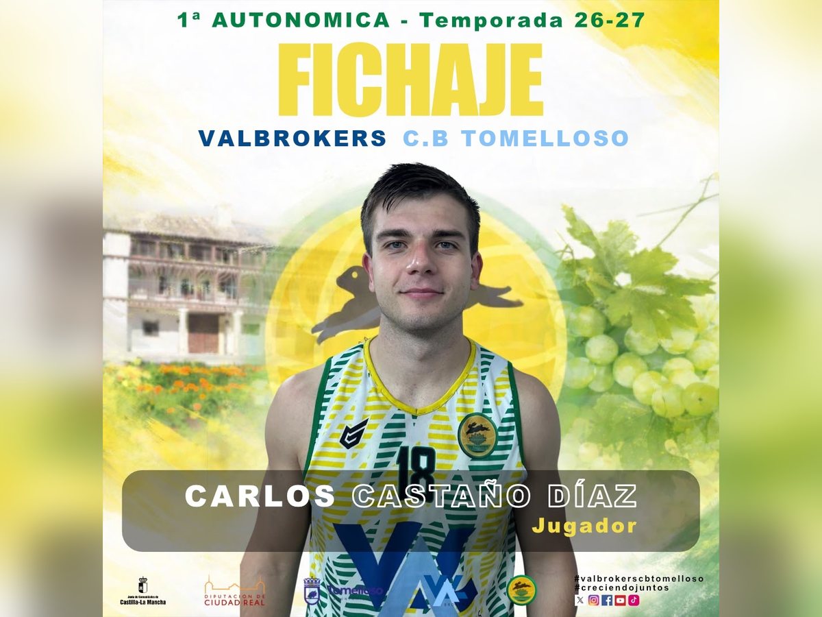 Carlos Castaño, experiencia y dos ascensos para cerrar la plantilla del Valbrokers CB Tomelloso