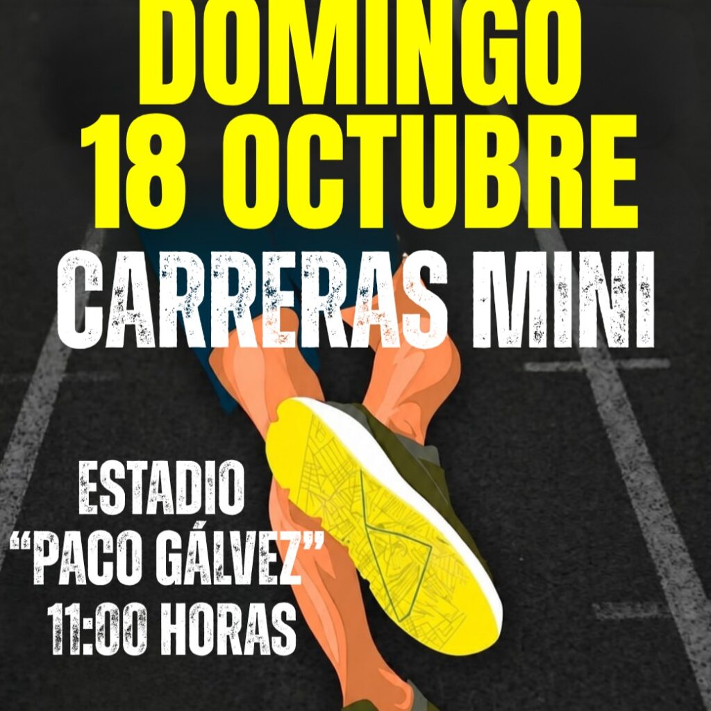 Las Carreras Mini de la 10K Ciudad de Tomelloso reunirán a las categorías inferiores este domingo en el Paco Gálvez 1 Carreras Mini 10k