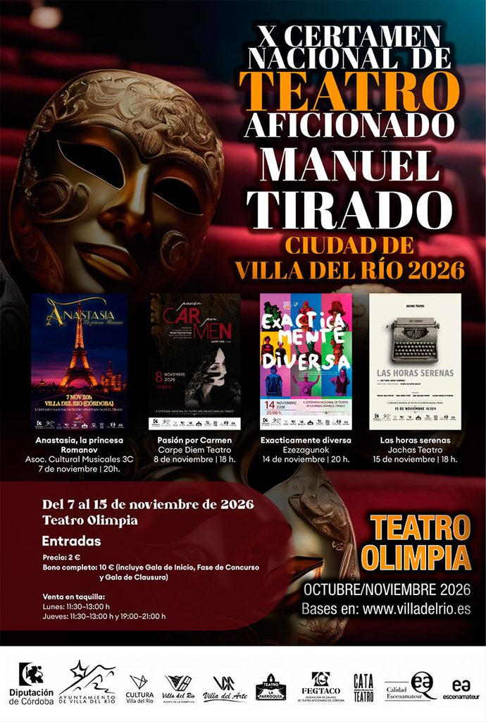 Carpe Diem Teatro llevará “Pasión por Carmen” a la final del Certamen Nacional de Teatro Aficionado “Manuel Tirado” 1 certamen manuel tirado carpe diem