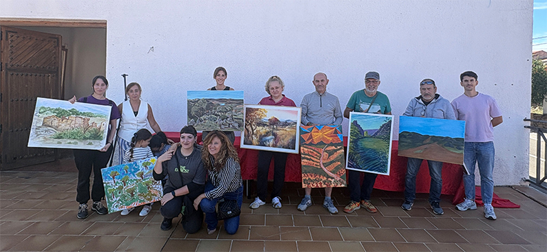 Arroba de los Montes homenajea a Pepe Ortega con su primer Certamen de Pintura Rápida